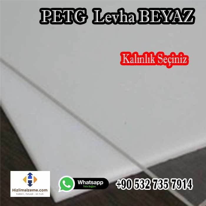 2 mm İthal Beyaz Petg Levha 125x205 cm