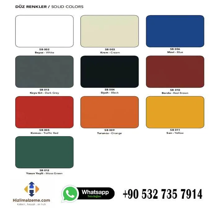 125x320cm Aluminyum Kompozit Panel 4 mm