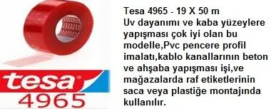 4965 Film Taşıyıcı Şeffaf Bant - 19mm X 50m