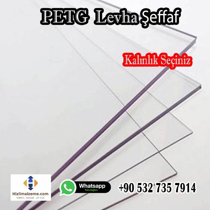 1.5 mm Şeffaf İthal Pet-G Levha 205x305 cm