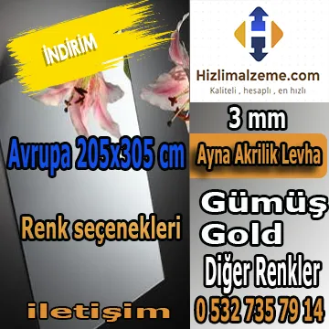 3mm - 205*305cm PLEKSİ AYNA