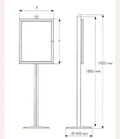 Tek Ayaklı Poster Showboard A1