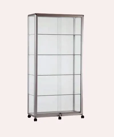 Vitrin kule çift kapı dolapsız