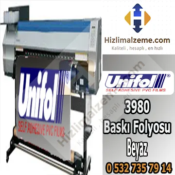 3980 SBF Beyaz  (80mic.) Baskı Folyosu