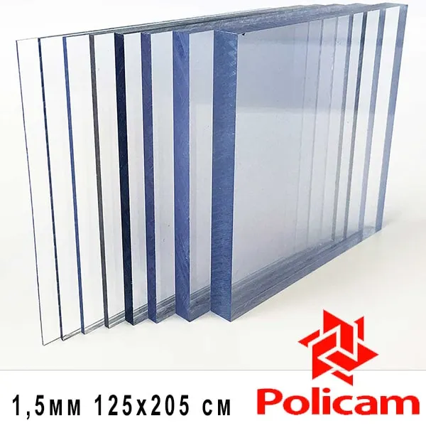 1,5 mm - Policam Solid Polikarbon Levha