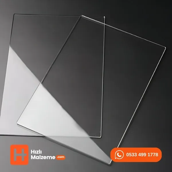 3.8mm Akrilik Pleksi 100x300 cm - Şeffaf / Beyaz  /Buzlu 