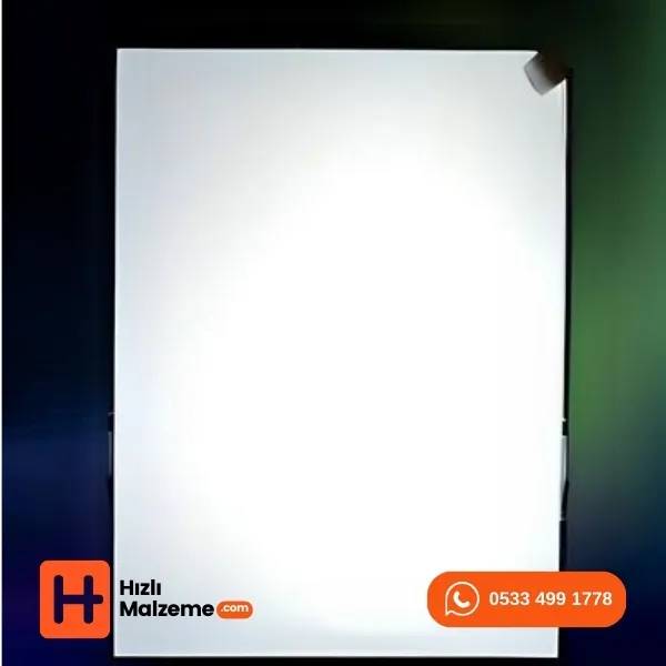 120 x 180 cm Beyaz Led Difüzör Levha 