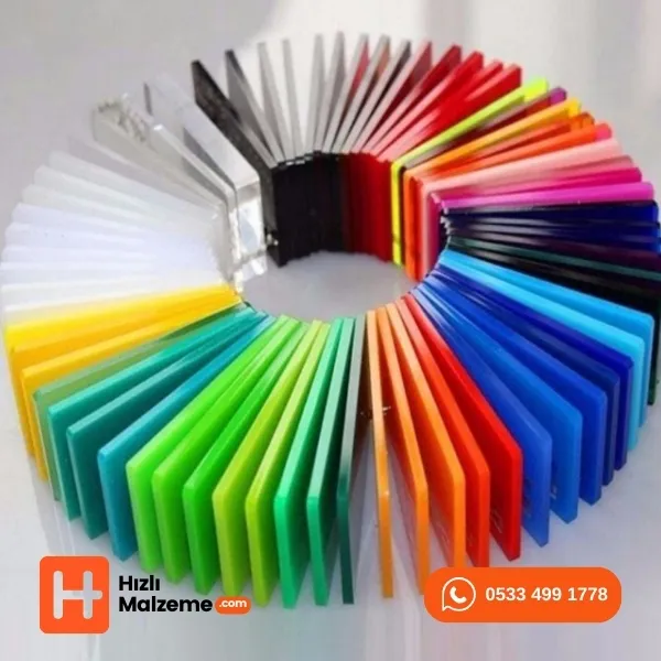 Renkli Akrilik Dökme Pleksi Levhalar 135x200 cm