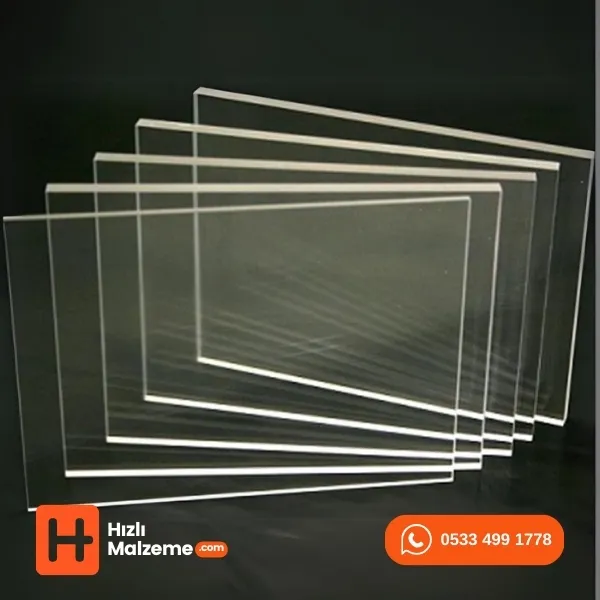 2.8 mm Şeffaf Akrilik Dökme Pleksi 135x200 cm