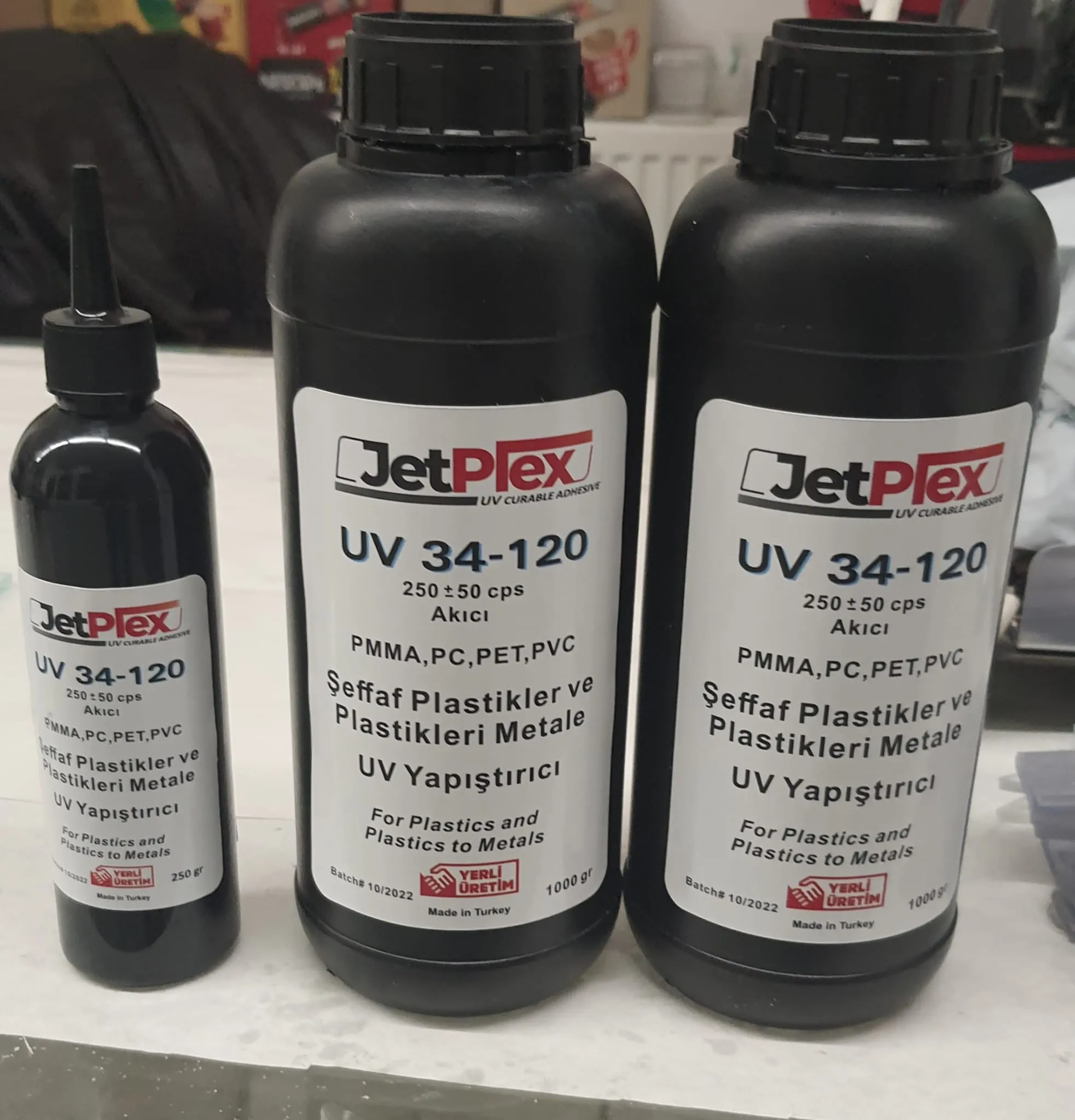 Uv Yapıştırıcı - 100 Gr Ultraviyole Pleksi Cam Akrilik Polikarbon Yapıştırıcı