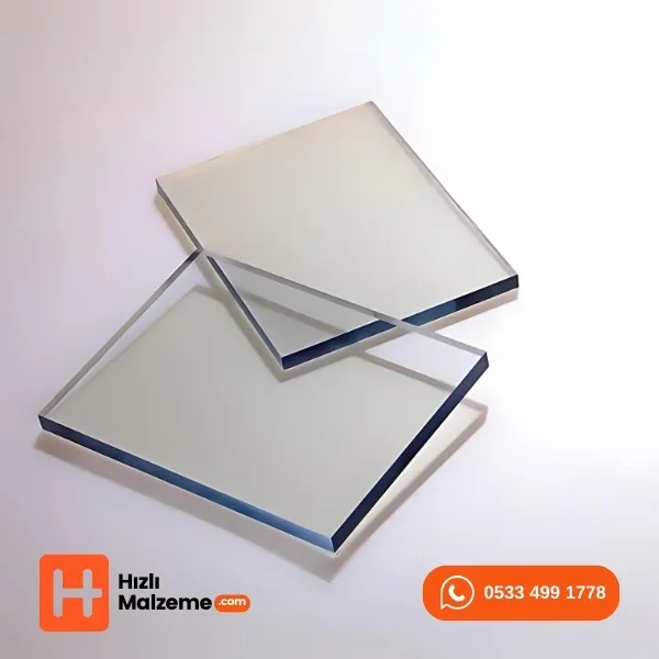 1 mm 125x205 cm Şeffaf Solid Polikarbon Levha
