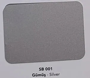 Metalik Gri Kompozit 125x320 cm SB 001