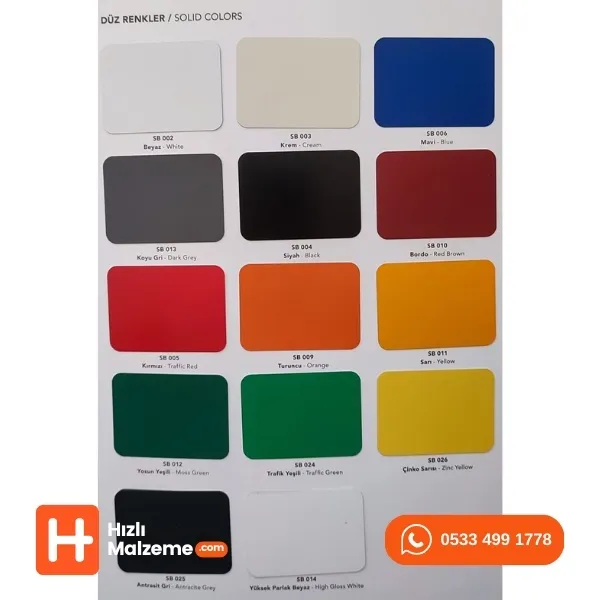 SİYAH Kompozit 125x600 cm SB 004