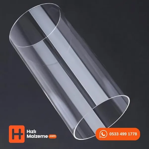  200/194 Çap 2 Metre Boy Akrilik Yuvarlak Boru Şeffaf
