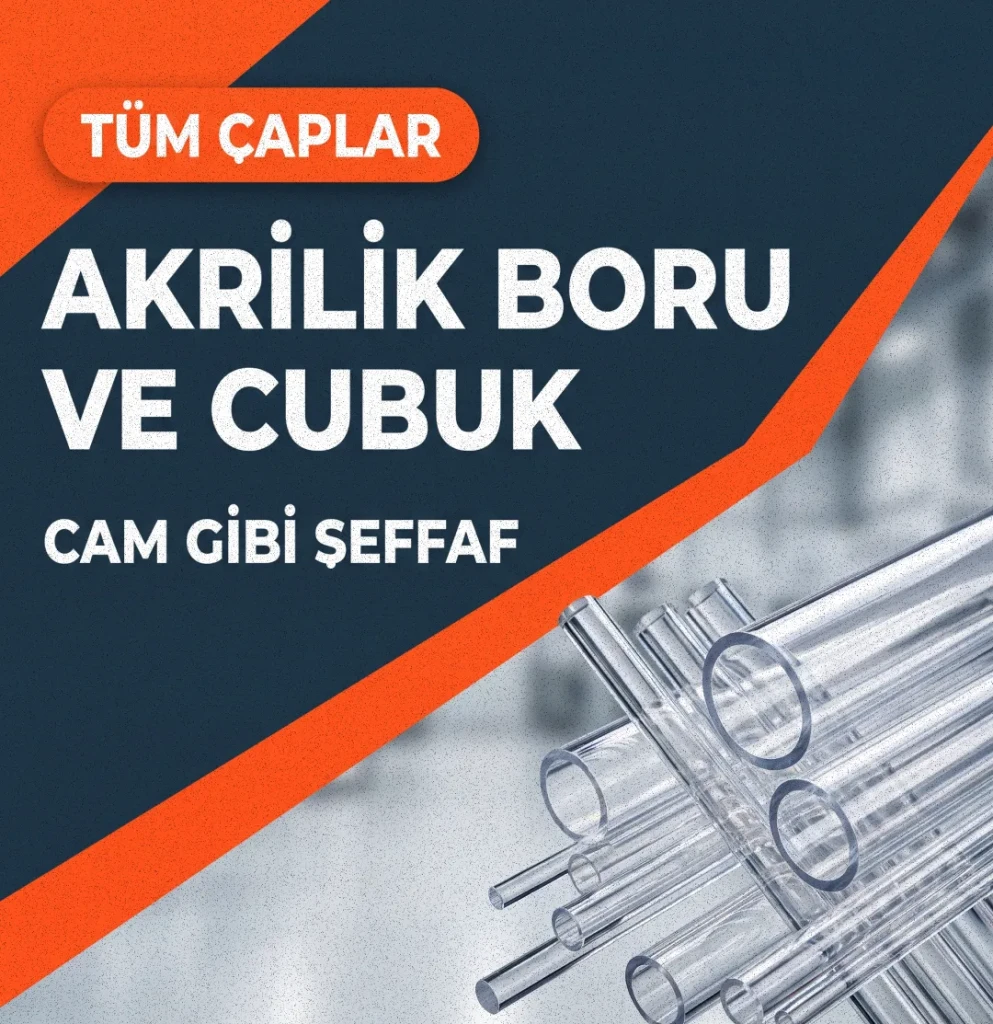 Akrilik Boru Cubuk