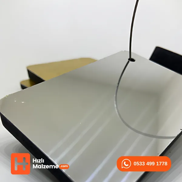 9 mm Gümüş 120x200 cm Alucor Aynalı Dekota